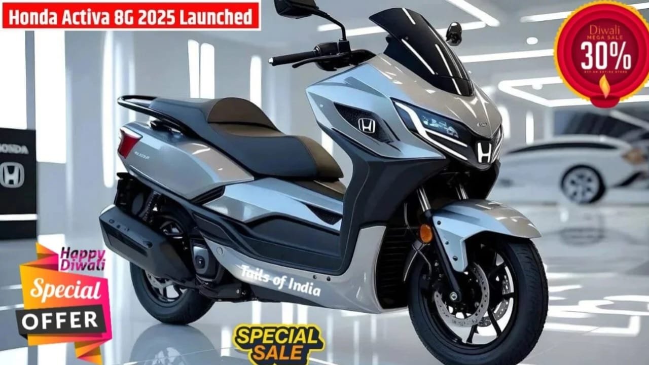 Honda Activa 8G – 145cc Smart Engine, 86KM/L Mileage & Fully Digital Console with Stylish Premium Look at ₹62,499!